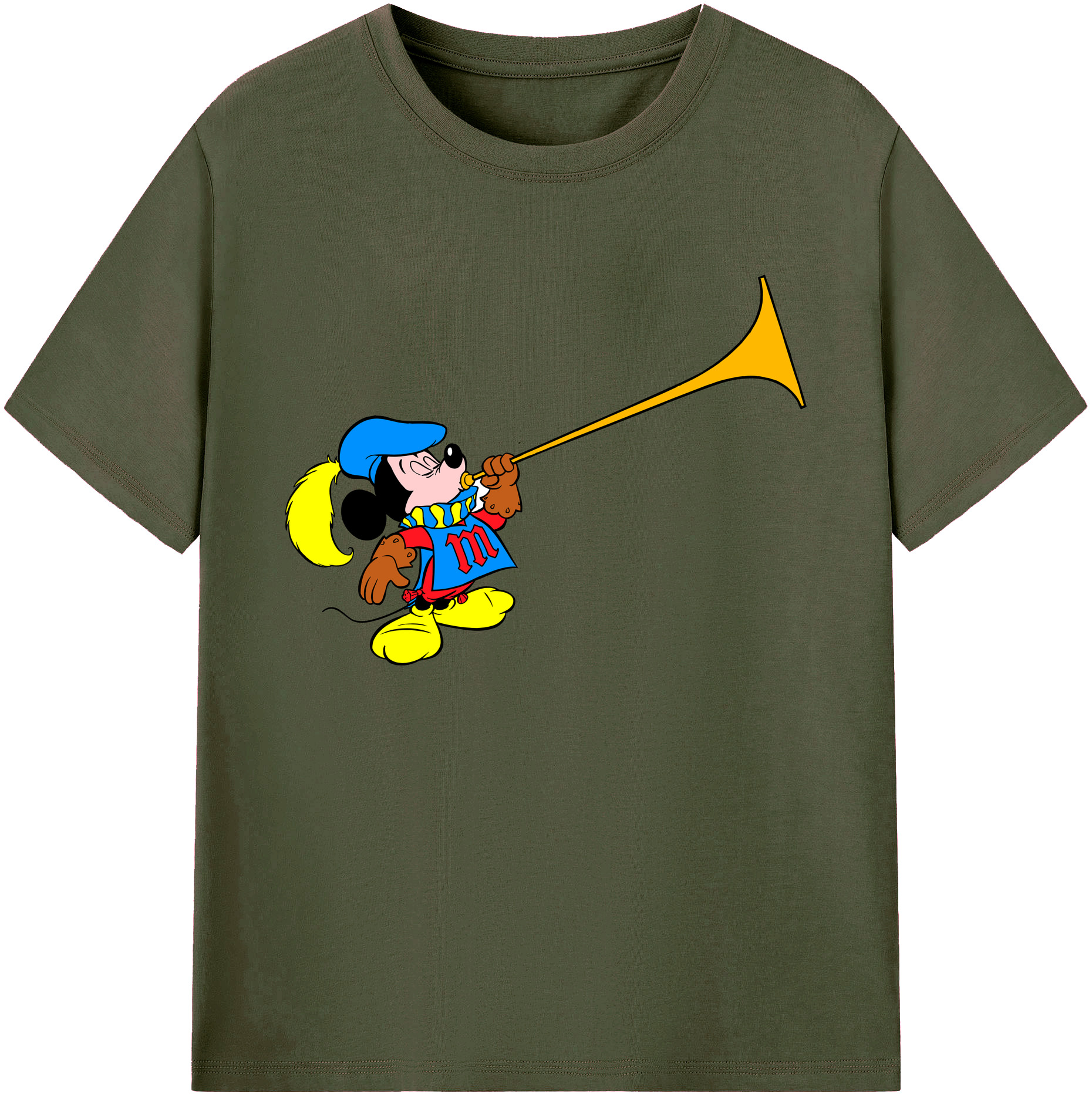 ミッキーマウス Mickey Mouse 綿100％ メンズ半袖Tシャツ｜肌触りやわらか＆通気性